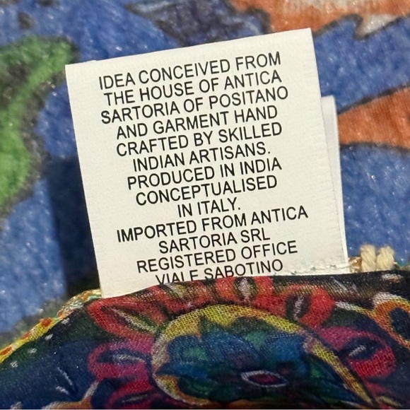 Antica Sartoria by Giacomo Cinque Sicilian Knight Foulard Scarf NWT - Picture 4 of 4